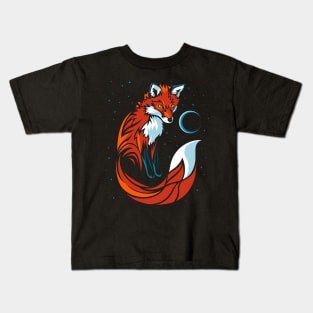 Tribal tail fox Kids T-Shirt